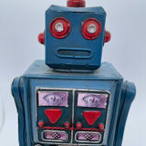 Robot ancien - métal/tôle peint - style tin toys - vintage