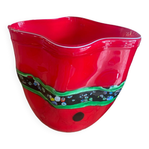 Vase en verre soufflé Murano