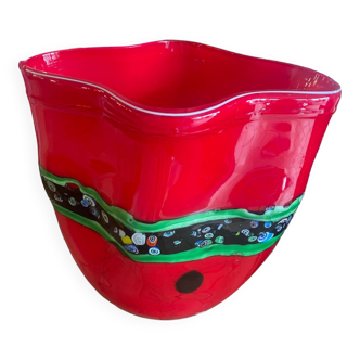 Vase en verre soufflé Murano