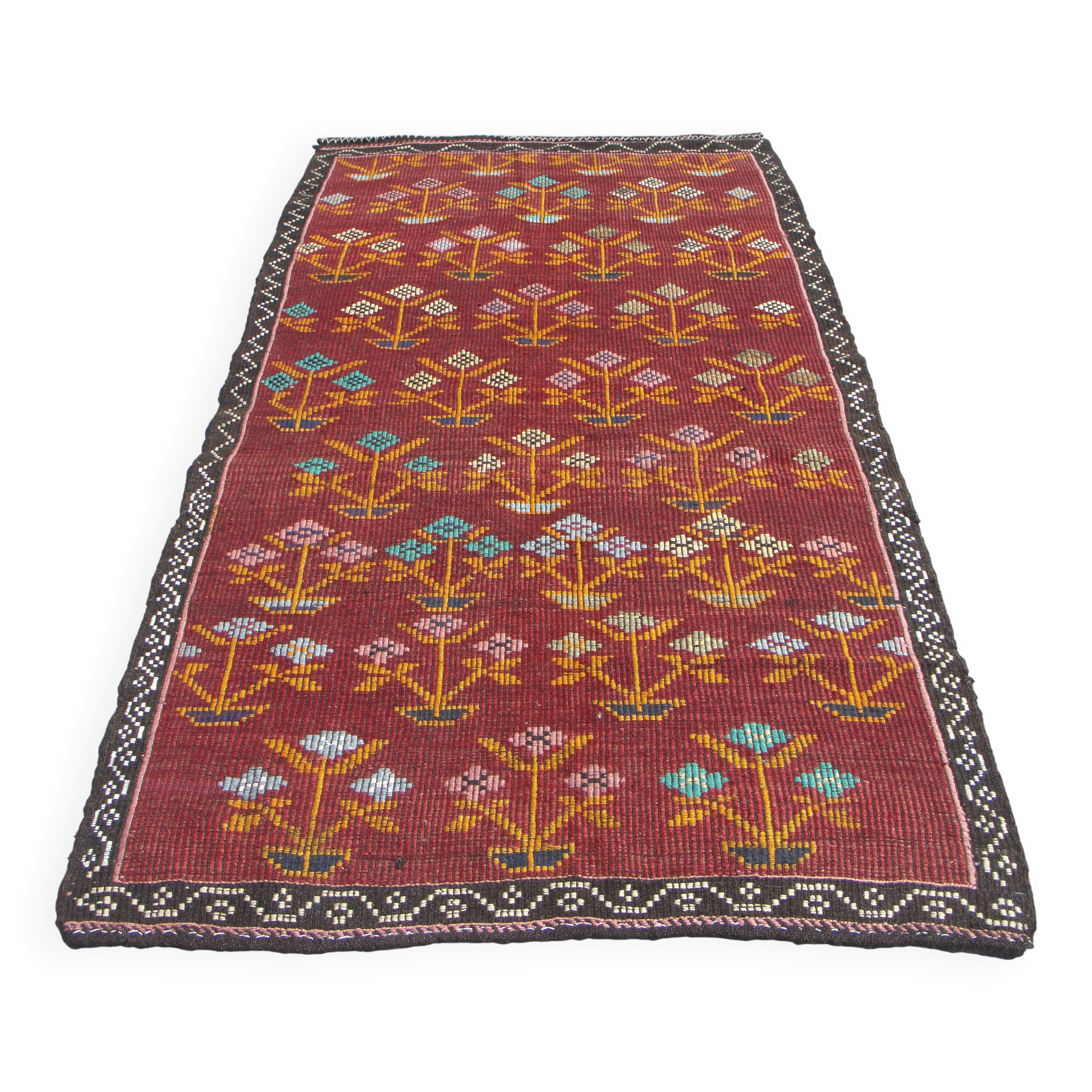 Handmade wool kilim rug