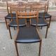 6 vintage Danish Scandinavian style chairs from the 1970s