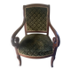 2 Fauteuils velours vert