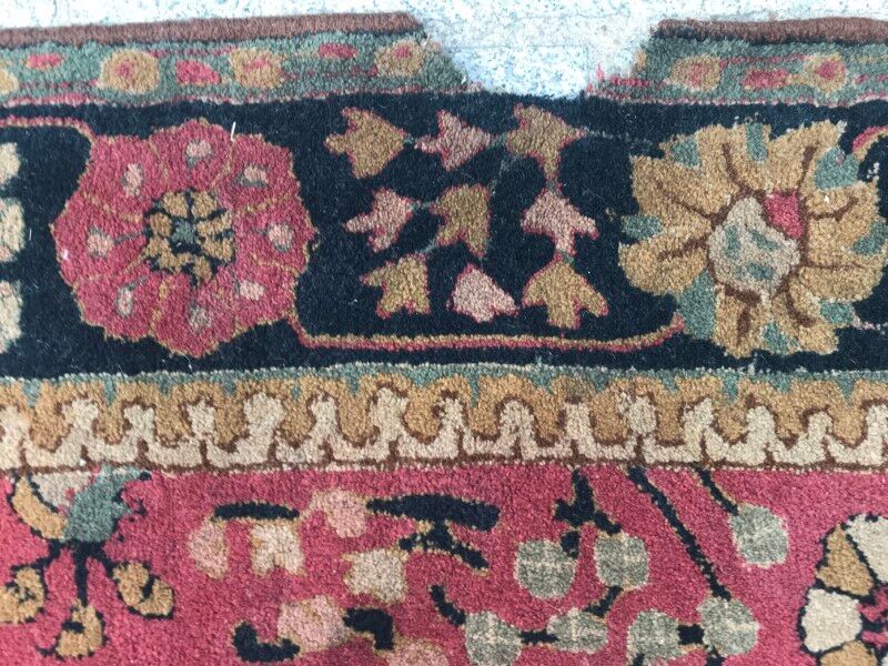 Carpet old French Janus pattern Agra done hand 196 X 296 CM