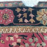 Tapis ancien français janus motif agra  196x296 cm