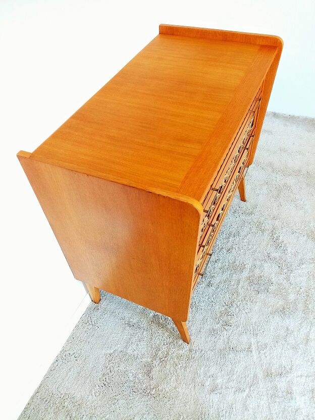 Vintage rattan dresser of 50 years