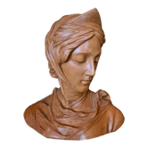 Terracotta bust of a woman