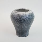 Grey and white ceramic vase