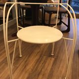 Fauteuil crème Lune d'Argent de Pascal Mourgue