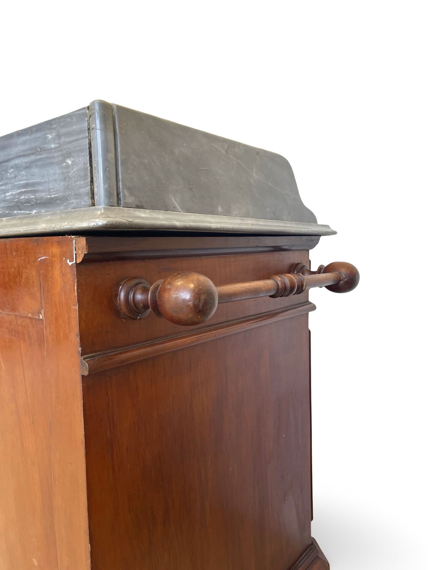 The antique walnut vanity , 19th century