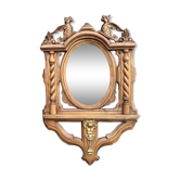 Miroir ancien “dragons” en bois sculpté
