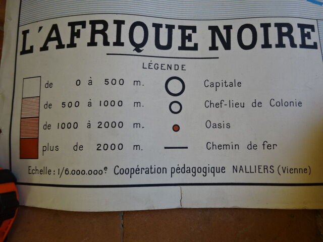 Vintage school poster Black Africa
