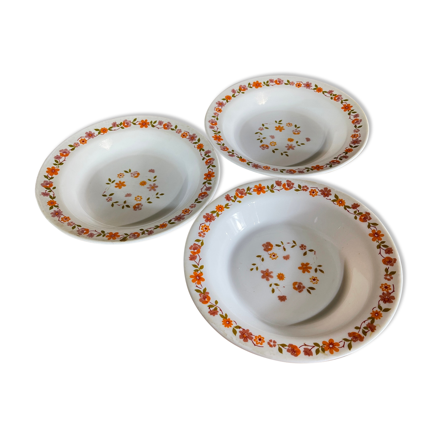 Series of 3 hollow plates Arcopal / Scania