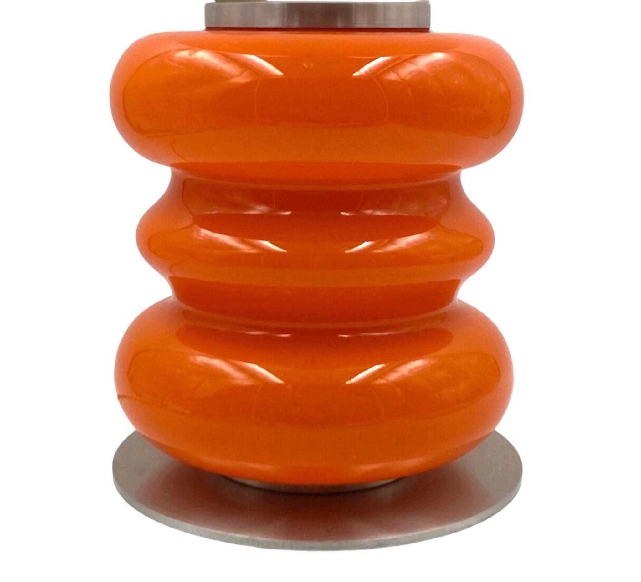 Space Age Orange Murano glass table lamp 1970s