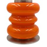 Space Age Orange Murano glass table lamp 1970s