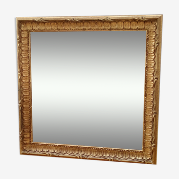 Miroir doré classique, 48x48cm