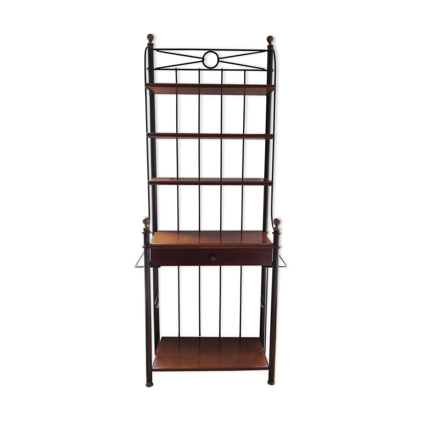 Grange shelf in wood and metal
