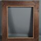 Montparnasse frame with keys carved ceruse wood 62x53 cm, foliage 46x38 cm SB