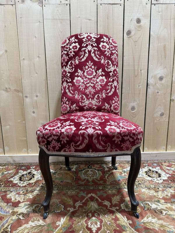 Suite de 6 chaises époque Napoléon III en acajou