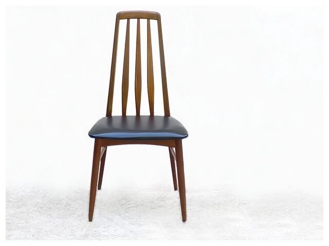 Set of 6 Danish chairs from Niels Koefoed Scandinavian EVA model 1960