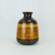 large 60s VASE ceramic model no. 1109/1 amber with red and brown