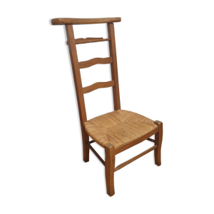 Chaise prie-dieu rustique