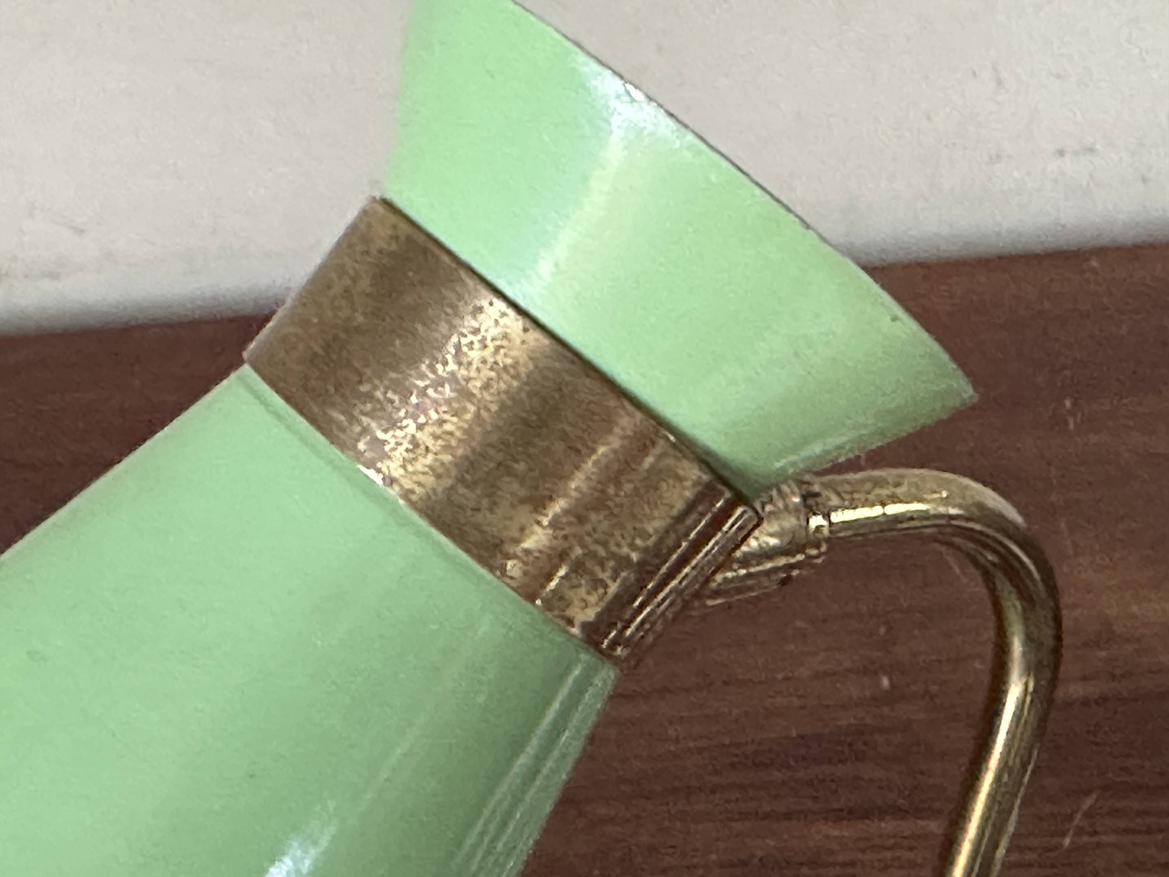 Lampe cocotte diabolo verte design années 60