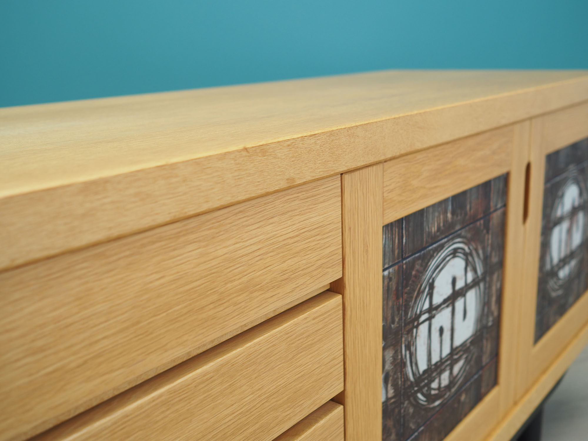 Ash sideboard, Danish design, 1970s, designer: Poul H. Poulsen, production: Gangsø Møbler