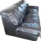 Ligne Roset black leather sofa