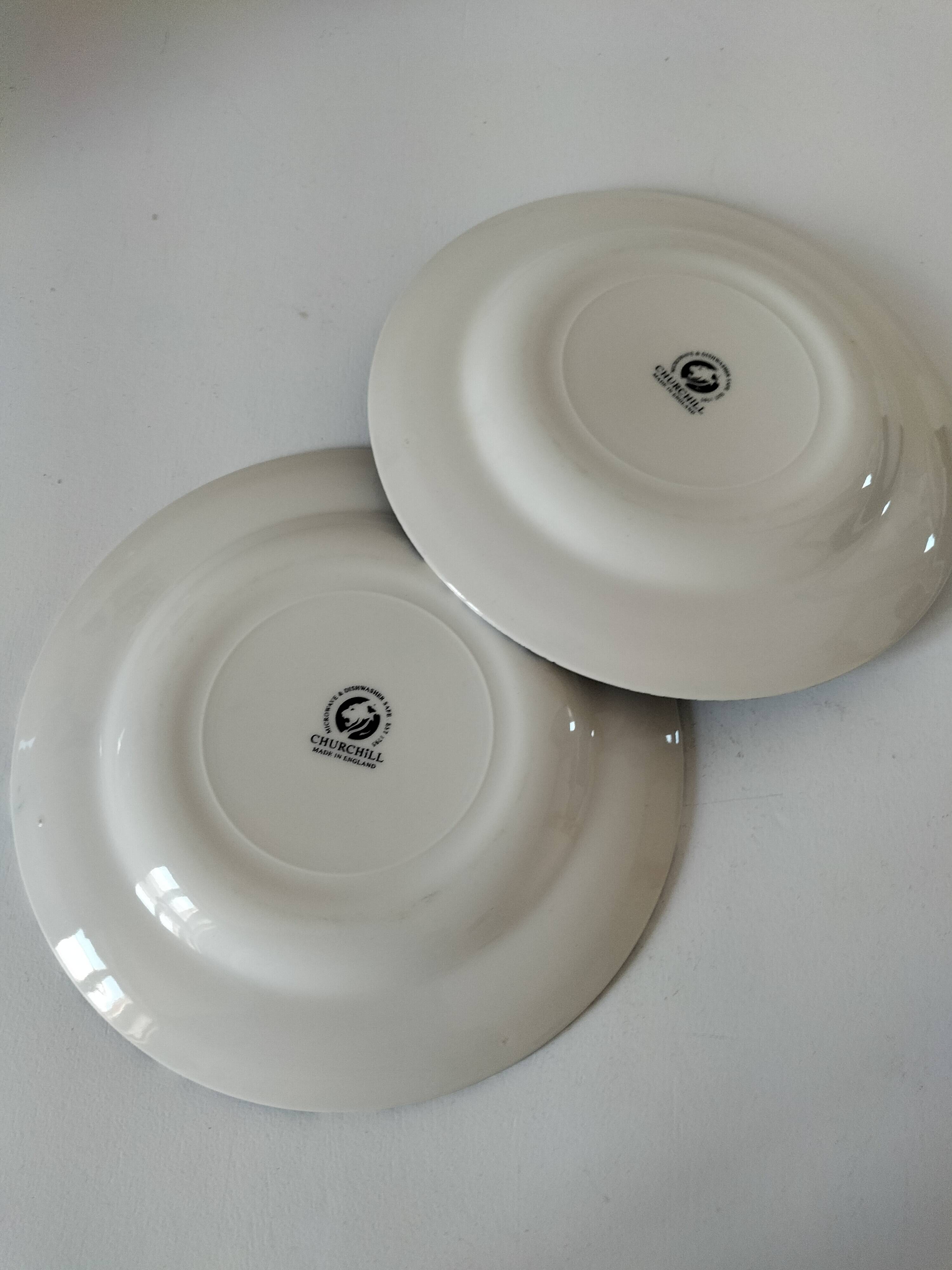 Churchill English Plates Duo – Blue Floral Pattern