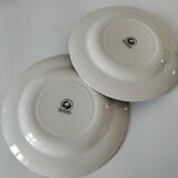 Duo assiettes anglaises Churchill – motif fleuri bleu