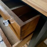 Dresser 4 drawers black and solid wood