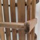Log basket solid wood slatted vintage folk art