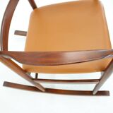 Niels Eilersen Beech Rocking Chair, Denmark 1960s