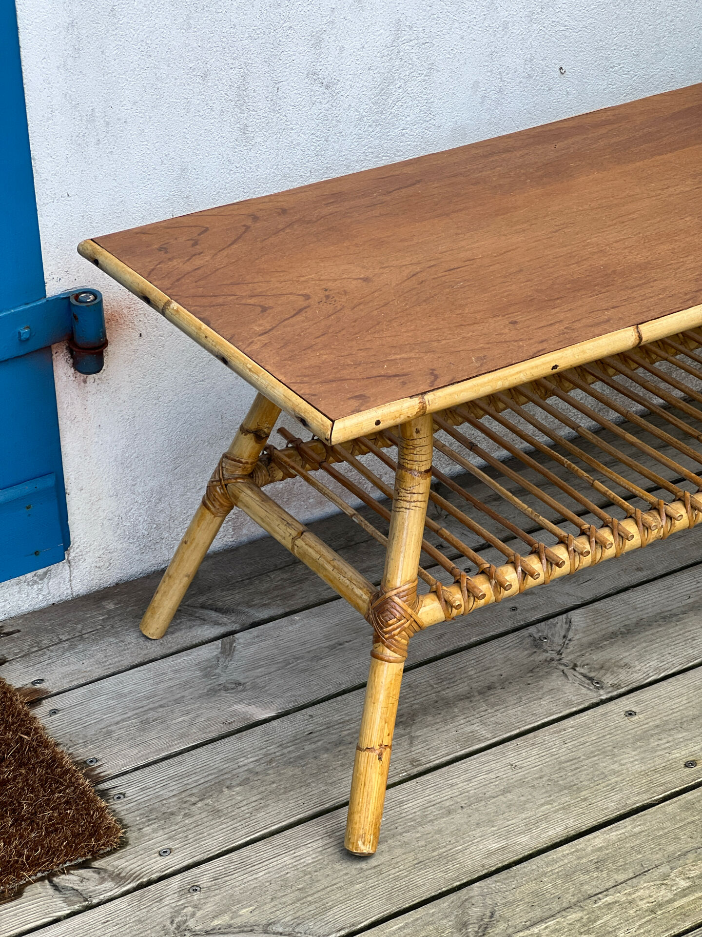 Rattan coffee table