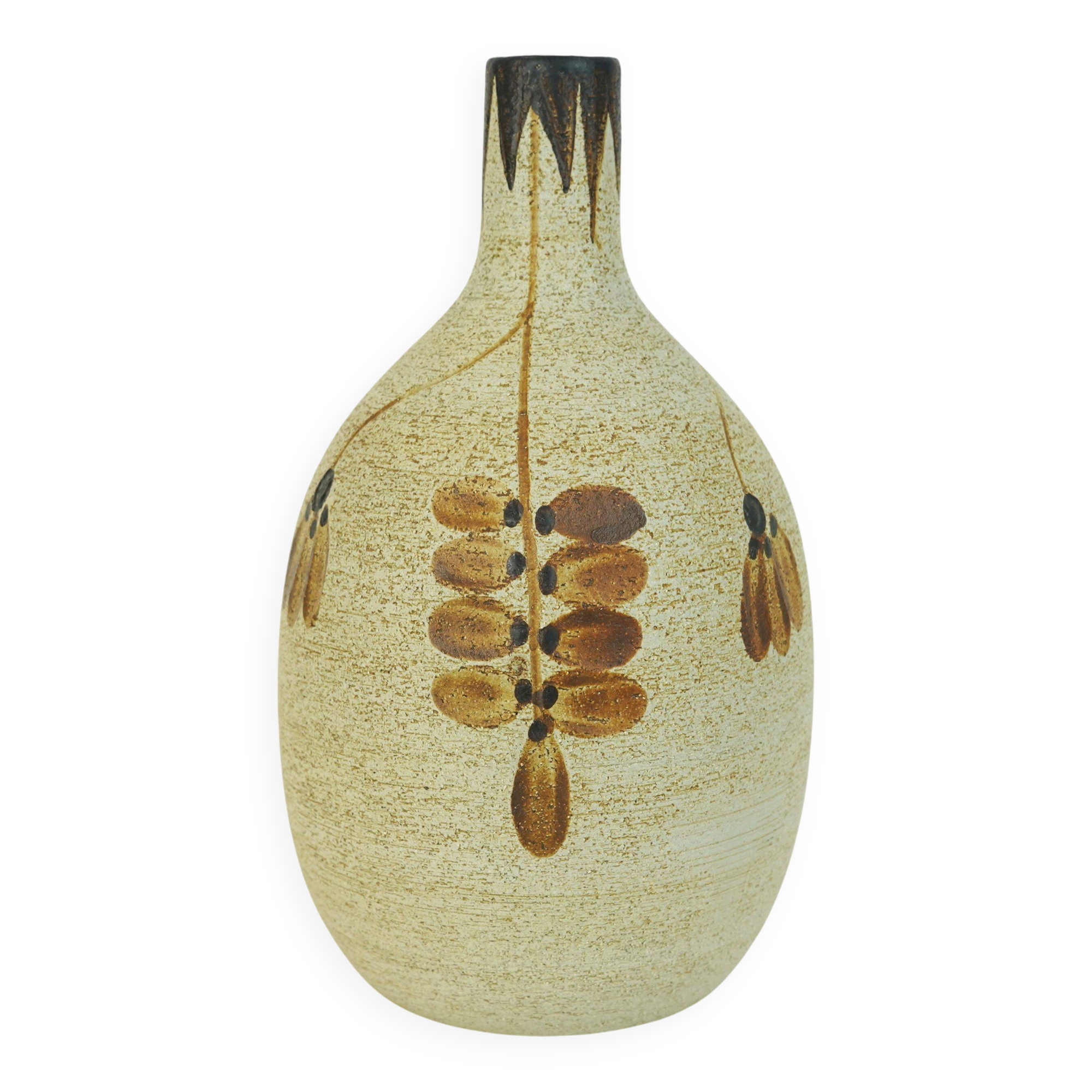 vintage sgrafo ceramic VASE sgrafo modern peter mueller 1970s model 1976
