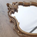 Golden mirror 30x48cm