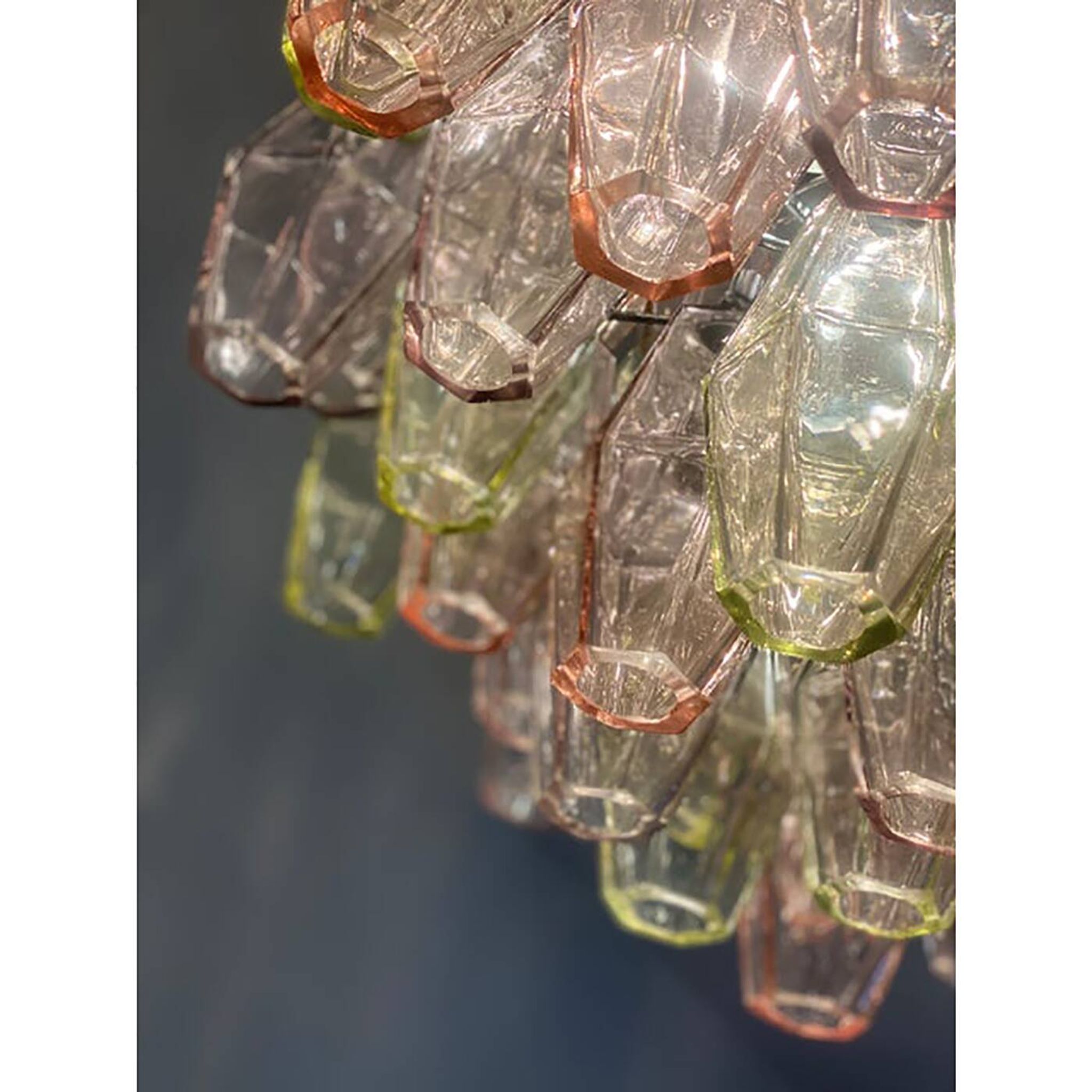 Lustre contemporain en verre de Murano "Poliedri
