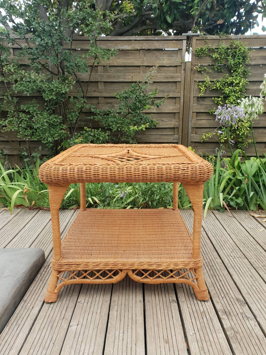 Rattan coffee table 1980