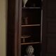 Tall antique oak wardrobe, made by a French cabinetmaker, late 19th century.