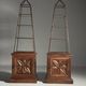 Set of 2 obelisk étagères