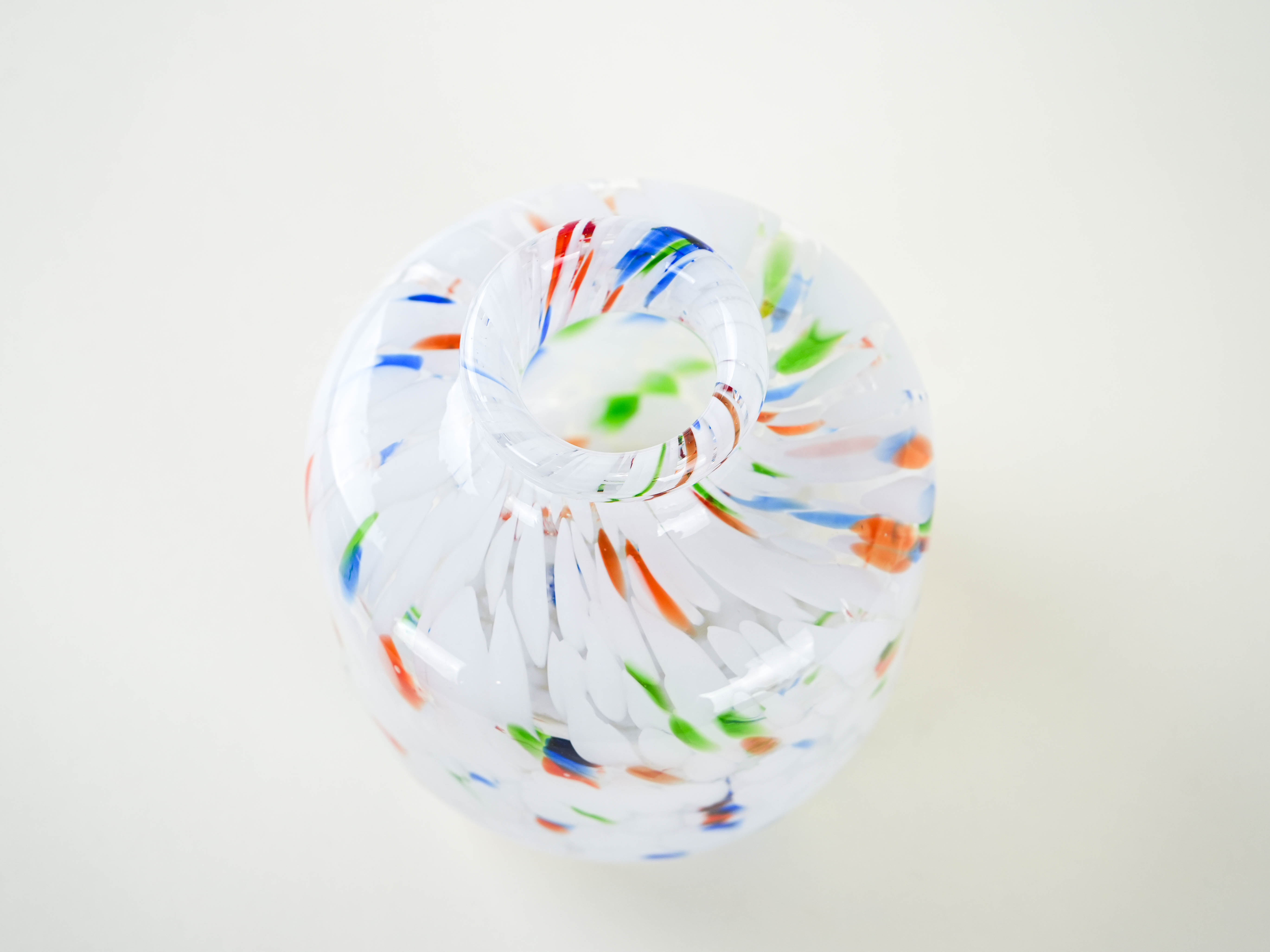 Mosaic glass vase, Danish design, 1970s, made in Denmark