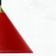 Danish conical hanging lamp goes up and down 1960's