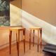 Set of 3 Pedestals and Console Table by Jacques Grange, France, 1973