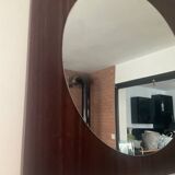 Scandinavian teak mirror from the 60s