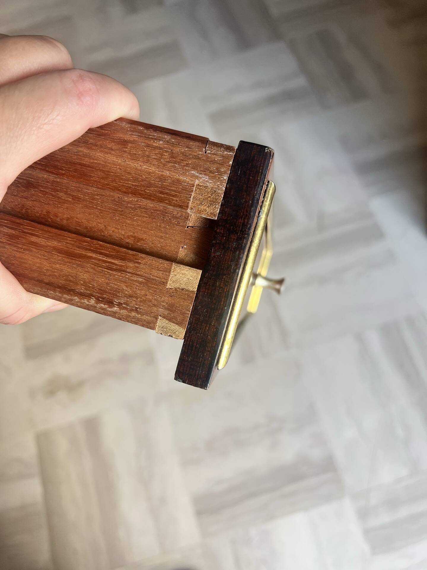 Paire de tables chevet/appoint, acajou,bois noirci,style néoclassiqu