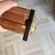 Paire de tables chevet/appoint, acajou,bois noirci,style néoclassiqu