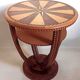 Art Deco 2-tiered pedestal table in purple rosewood, diameter 58.5 cm