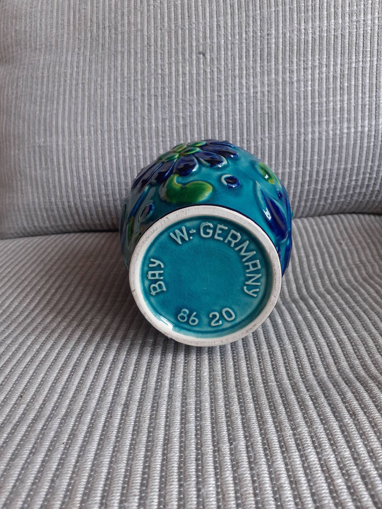 Vase vintage Germany au décor floral