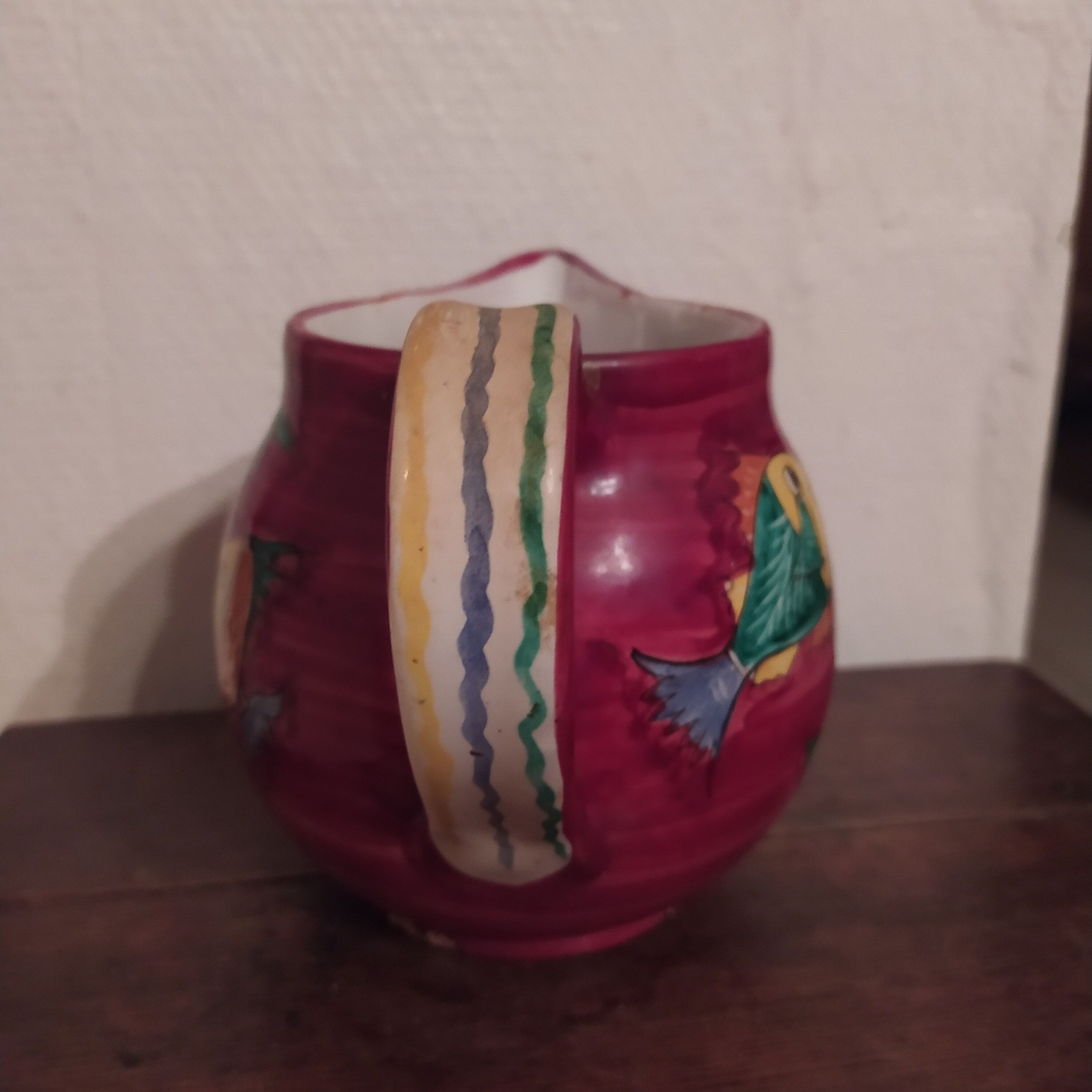 Ceramic wine pitcher Ars Artigiana Deruta