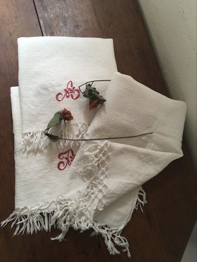 Honeycomb towels, set of 3